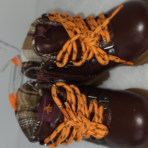 NWOT Original Penguin London Boots Brown w/ Side Zipper Boys' Size 9 - Picture 5 of 10